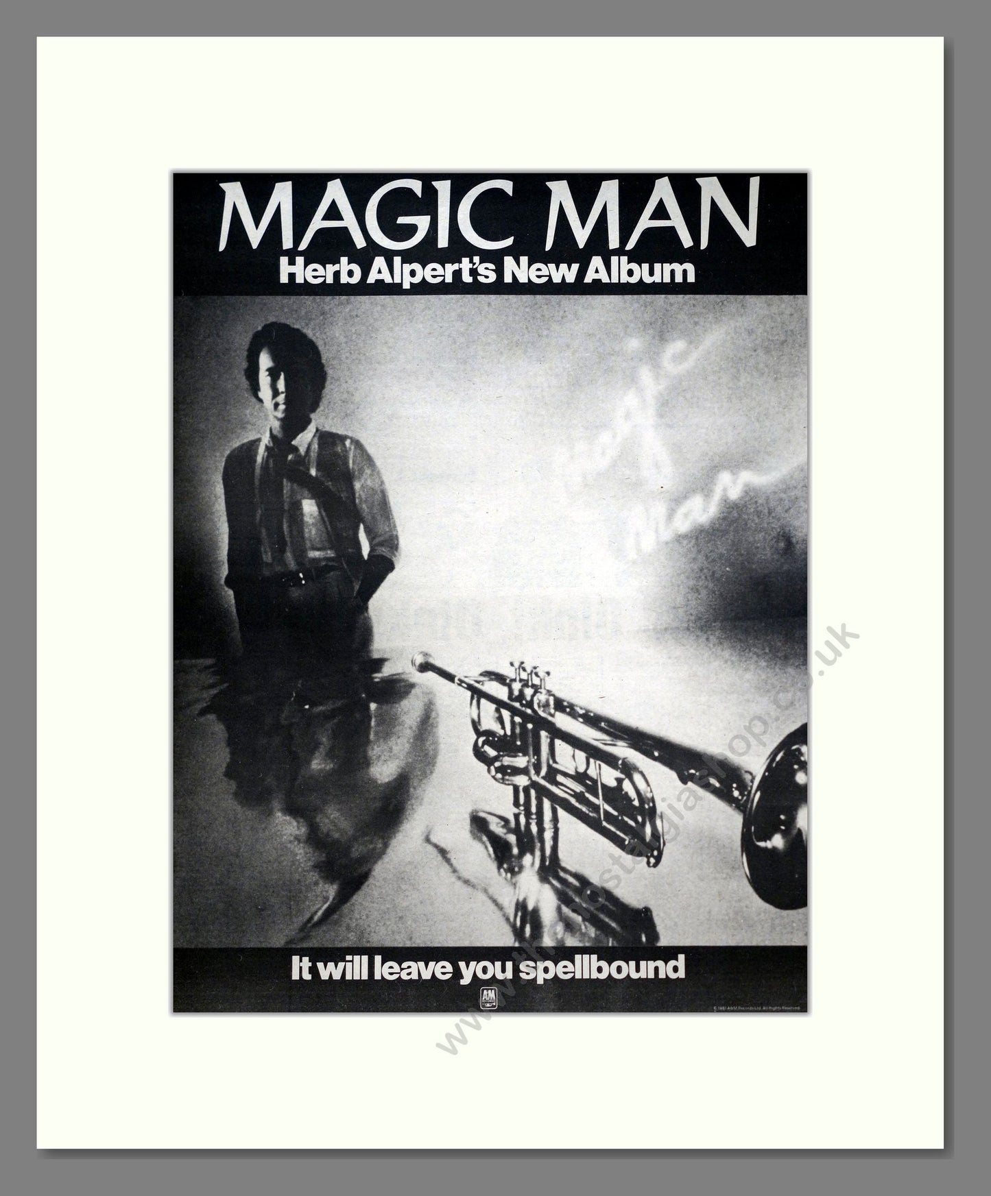Herb Alpert - Magic Man. Vintage Advert 1981 (ref AD20614)