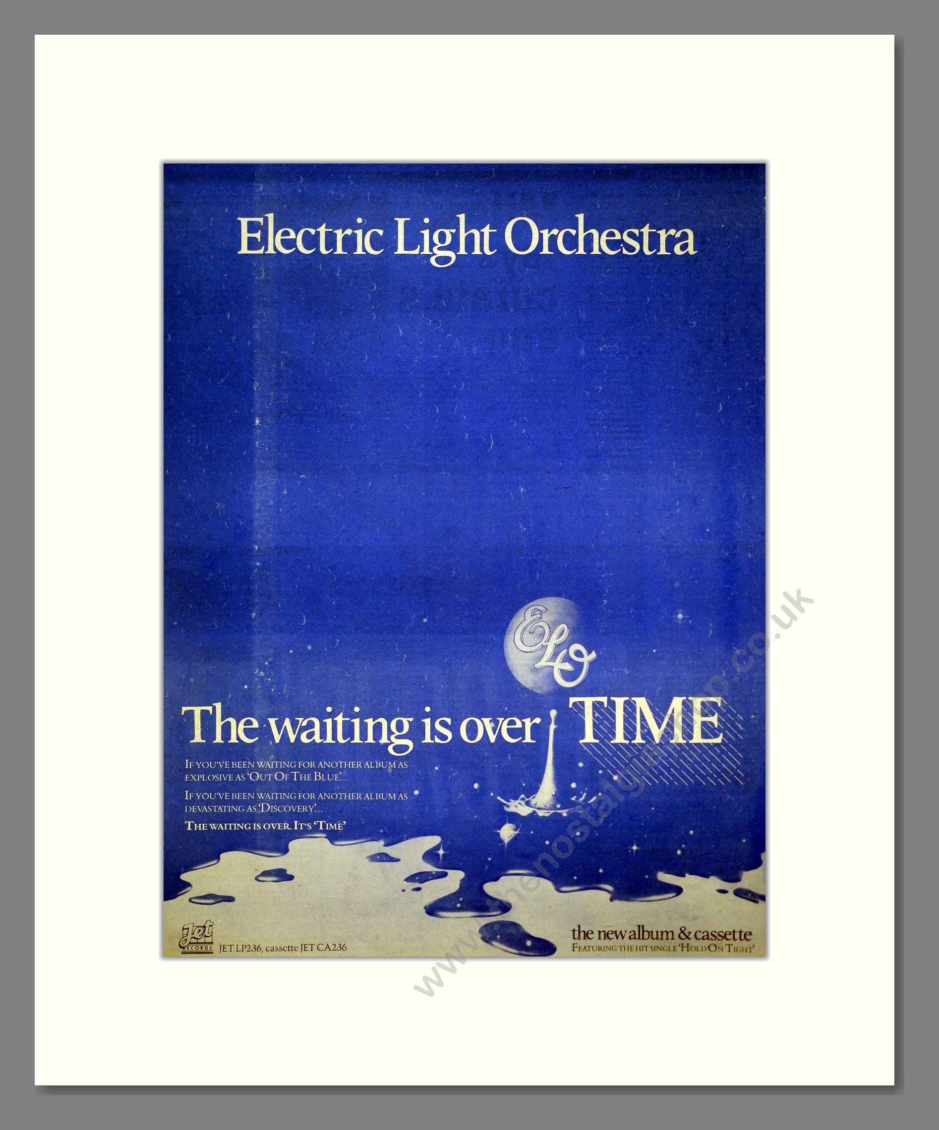 Electric Light Orchestra - Time. Vintage Advert 1981 (ref AD20615)