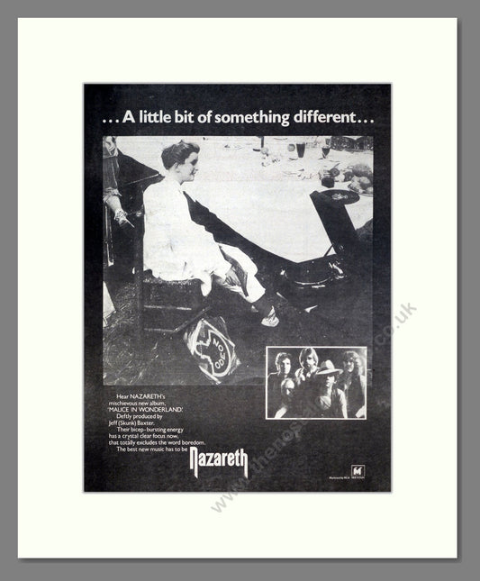 Nazareth - Malice In Wonderland. Vintage Advert 1980 (ref AD20617)