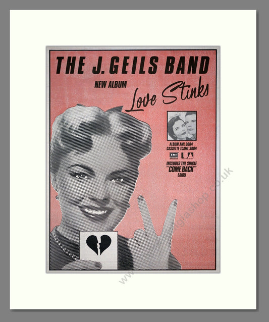 J. Geils Band (The) - Love Stinks. Vintage Advert 1980 (ref AD20618)