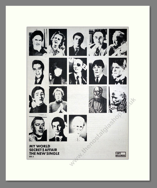 Secret Affair - My World. Vintage Advert 1980 (ref AD20621)