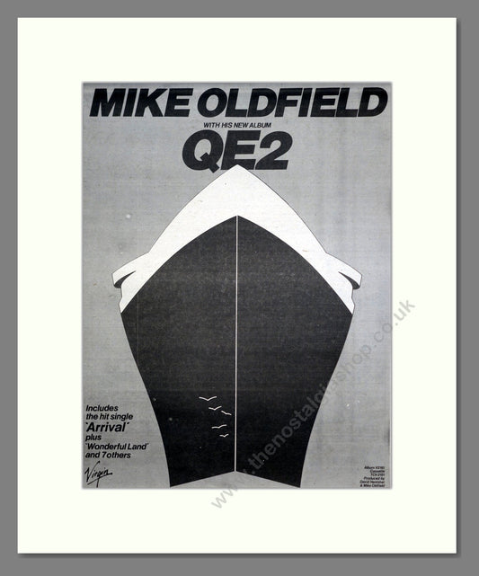 Mike Oldfield - QE2. Vintage Advert 1980 (ref AD20624)