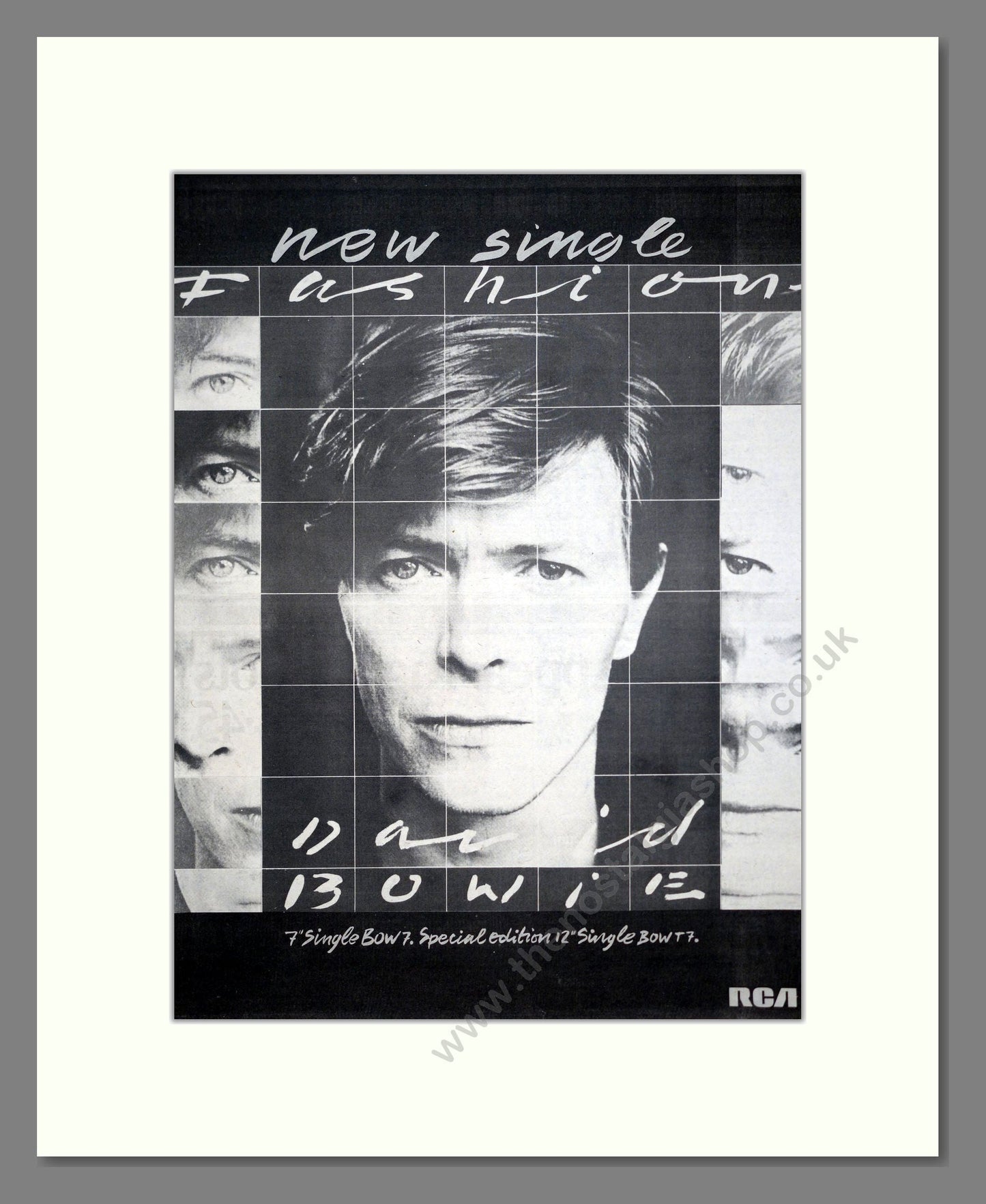 David Bowie - Fashion. Vintage Advert 1980 (ref AD20625)