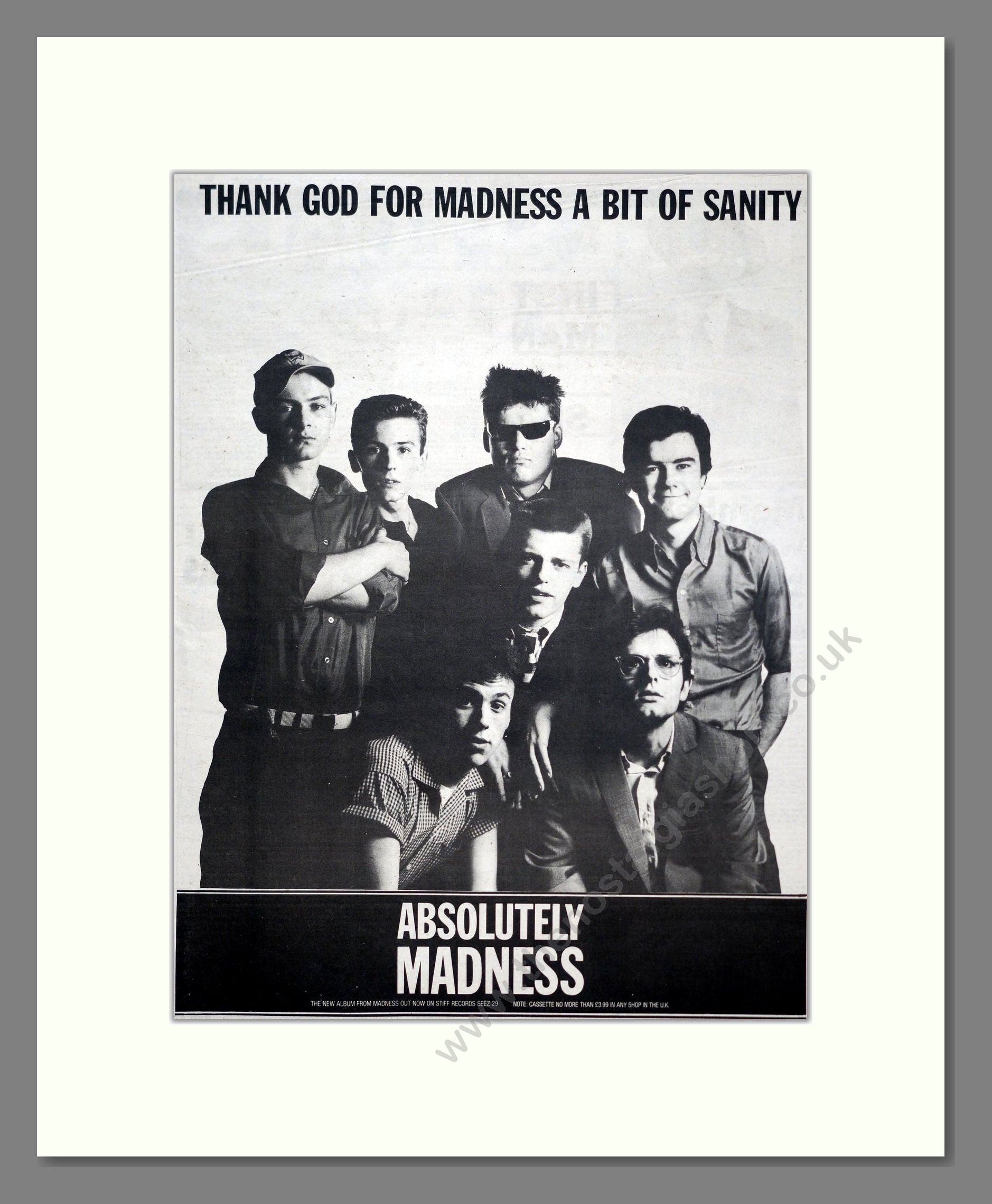 Madness - Absolutely Madness. Vintage Advert 1980 (ref AD20635)