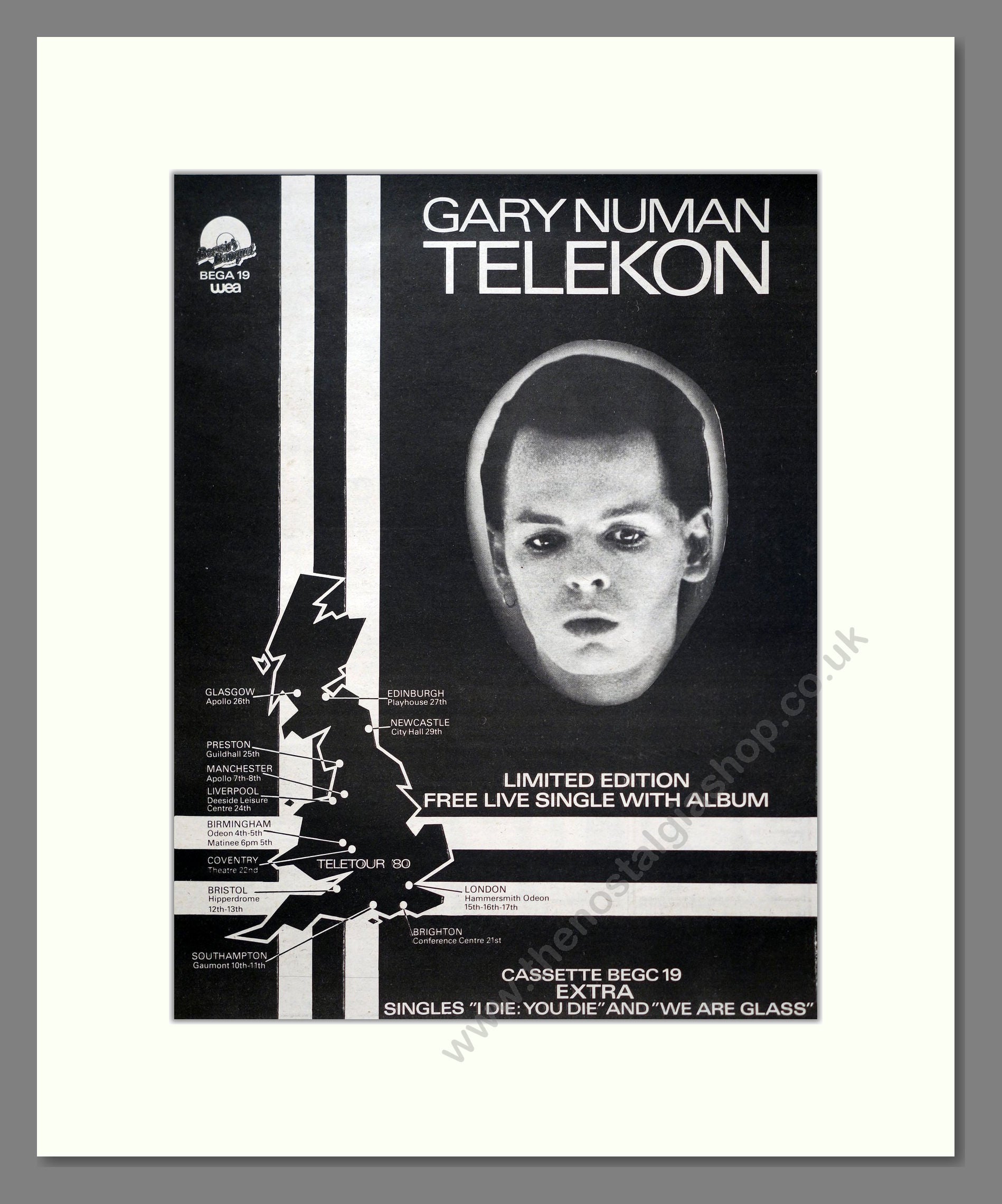 Gary Numan - Telekon. Vintage Advert 1980 (ref AD20640)