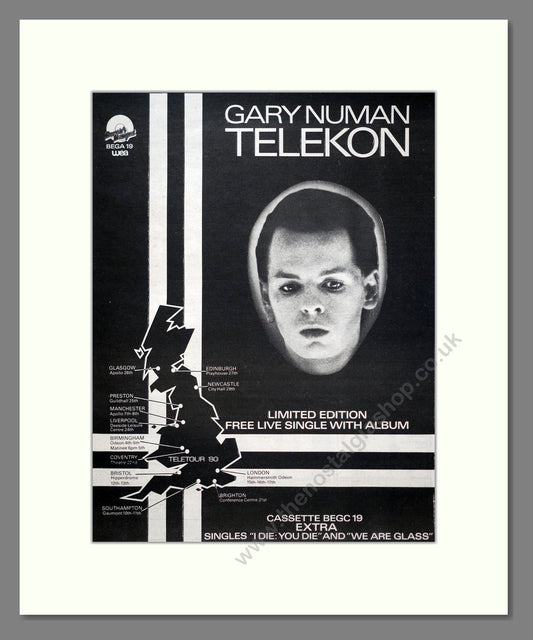 Gary Numan - Telekon. Vintage Advert 1980 (ref AD20640)