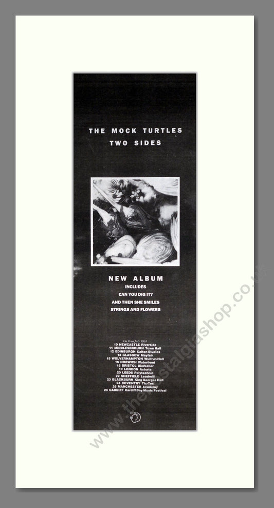 Mock Turtles (The) - Two Sides. Vintage Advert 1991 (ref AD201400)
