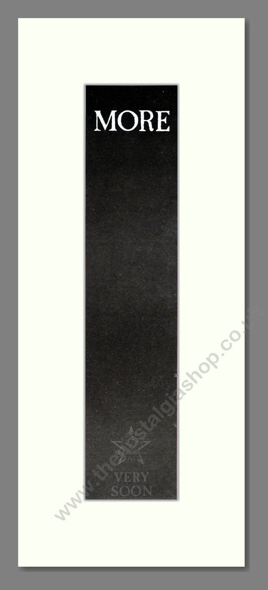 Sisters Of Mercy - More. Vintage Advert 1990 (ref AD201404)