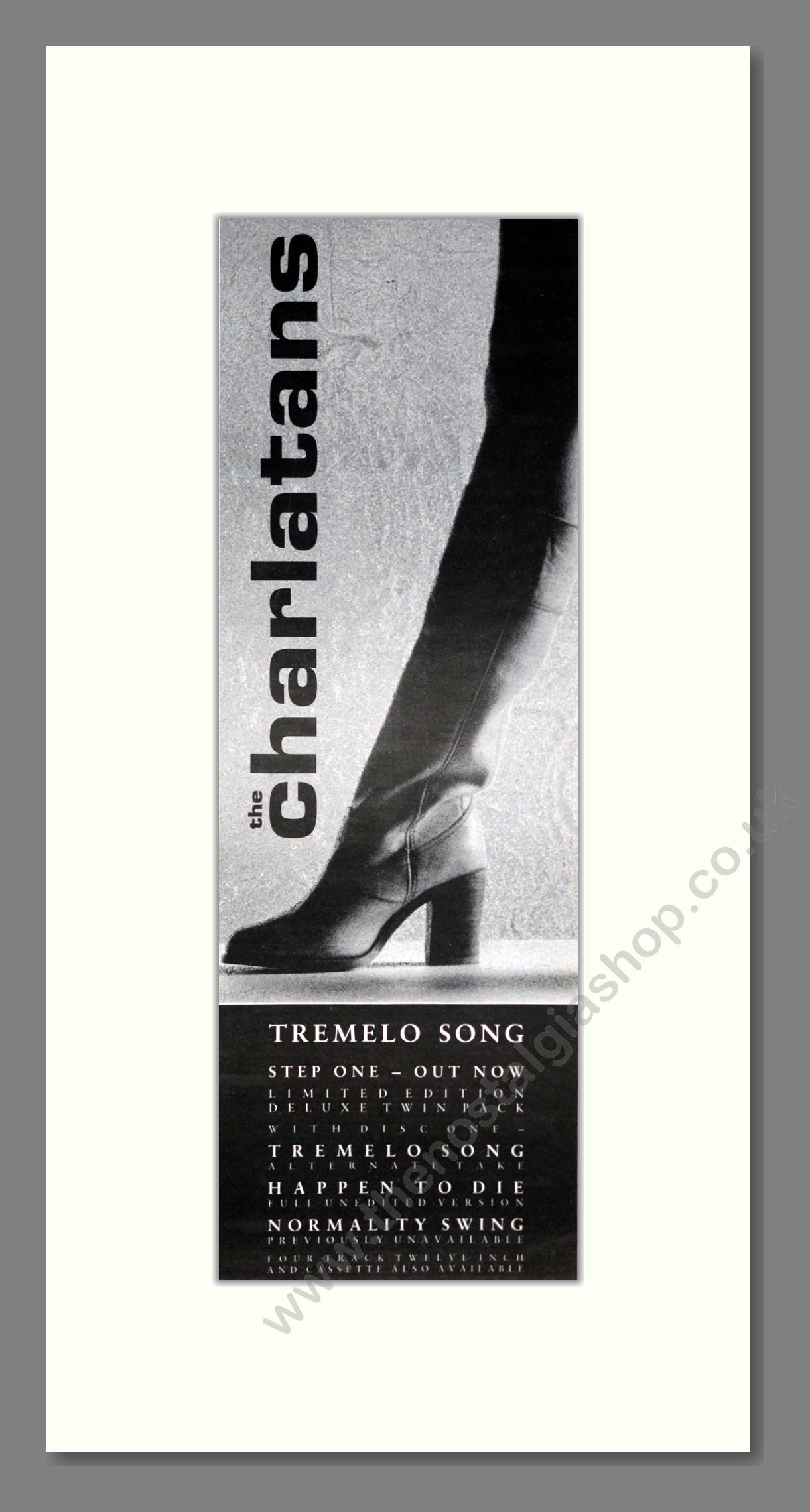 Charlatans (The) - Tremelo Song. Vintage Advert 1992 (ref AD201409)