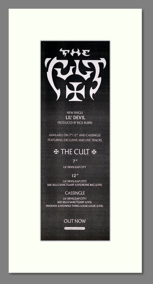 Cult (The) - Lil Devil. Vintage Advert 1987 (ref AD201425)