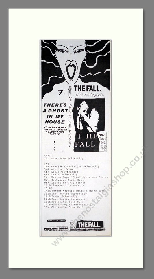 Fall (The) - There's A Ghost In My House. Vintage Advert 1987 (ref AD201426)