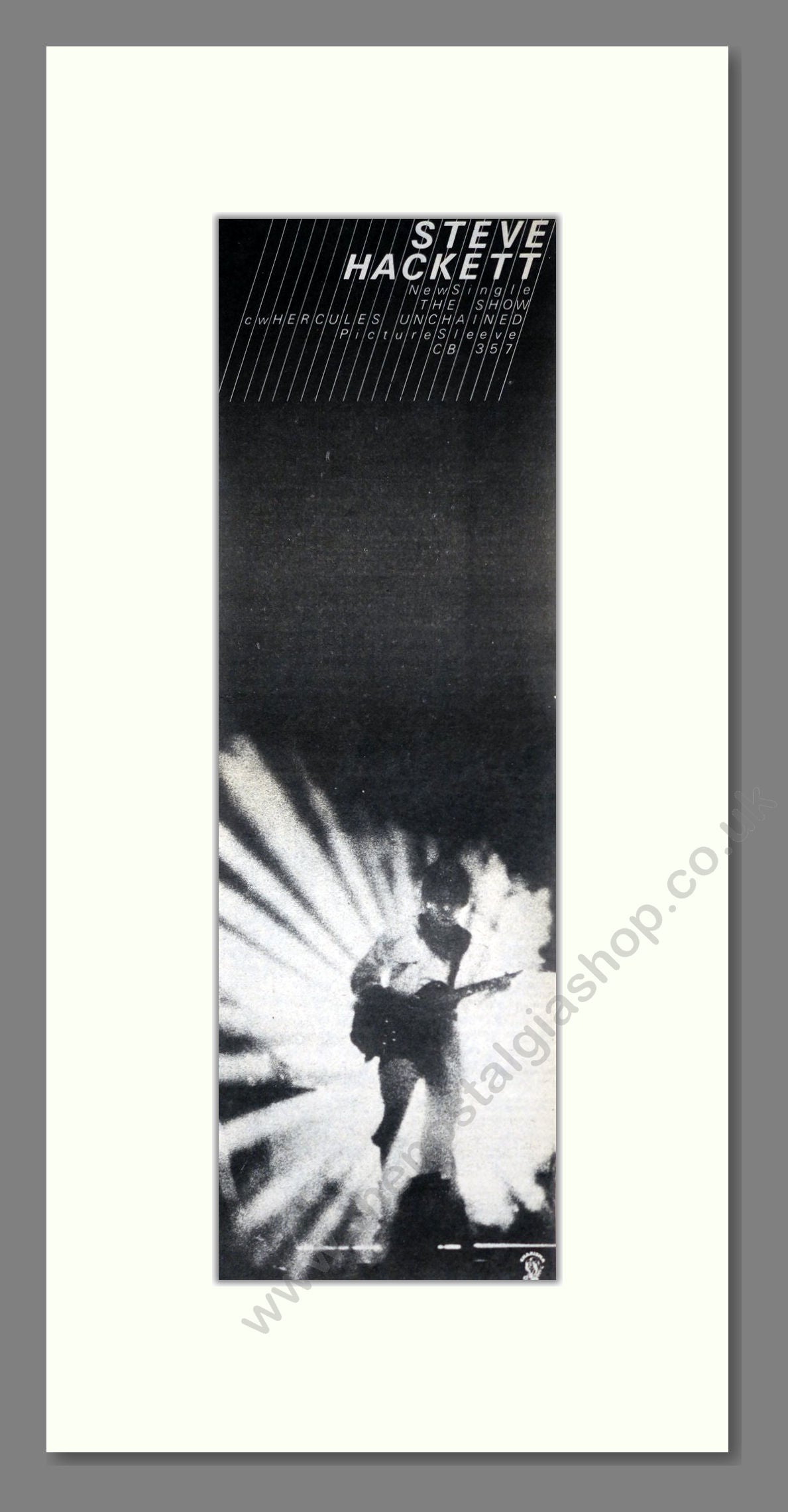 Steve Hackett - The Show. Vintage Advert 1980 (ref AD201431)