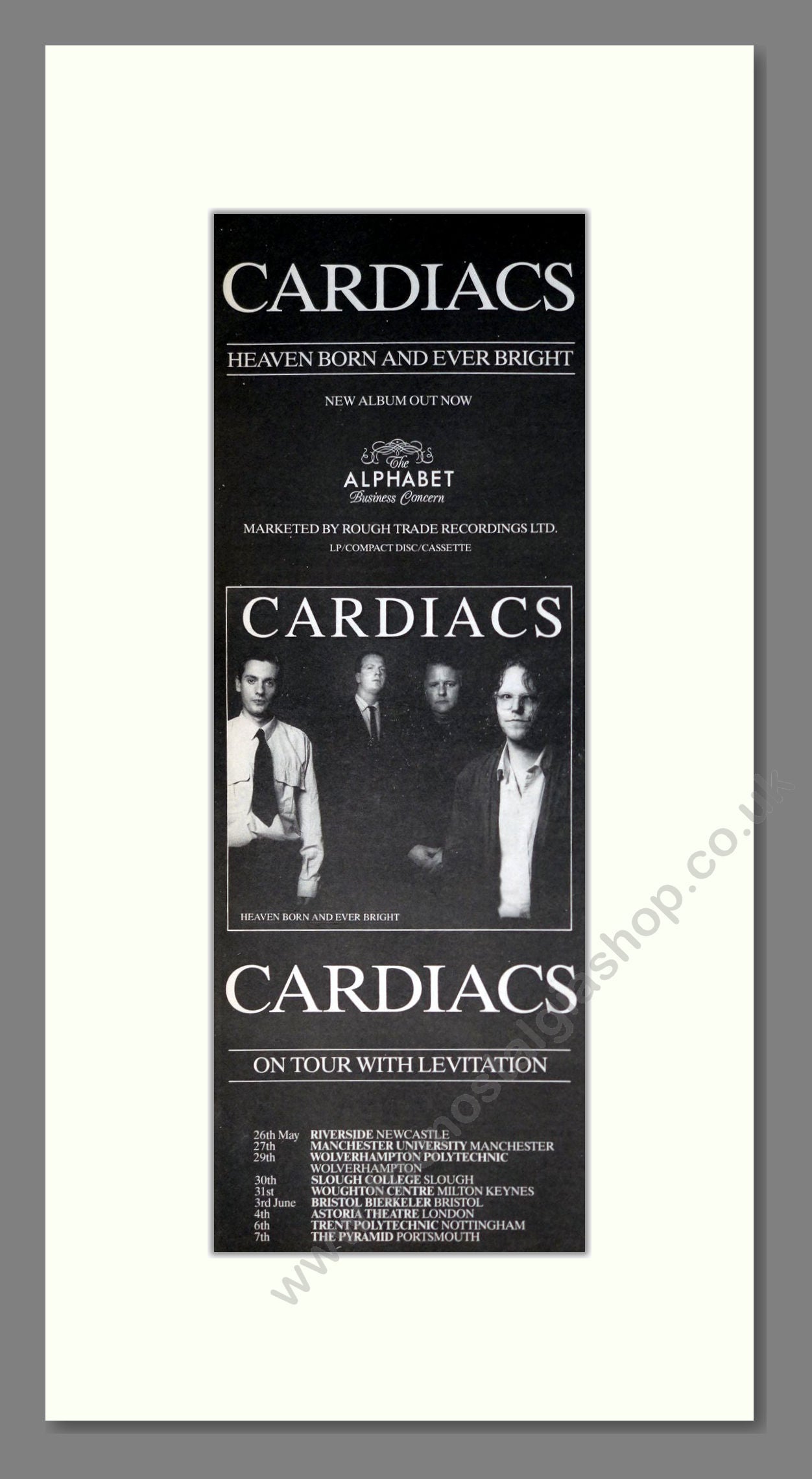 Cardiacs - Heaven Born And Ever Bright. Vintage Advert 1992 (ref AD201453)