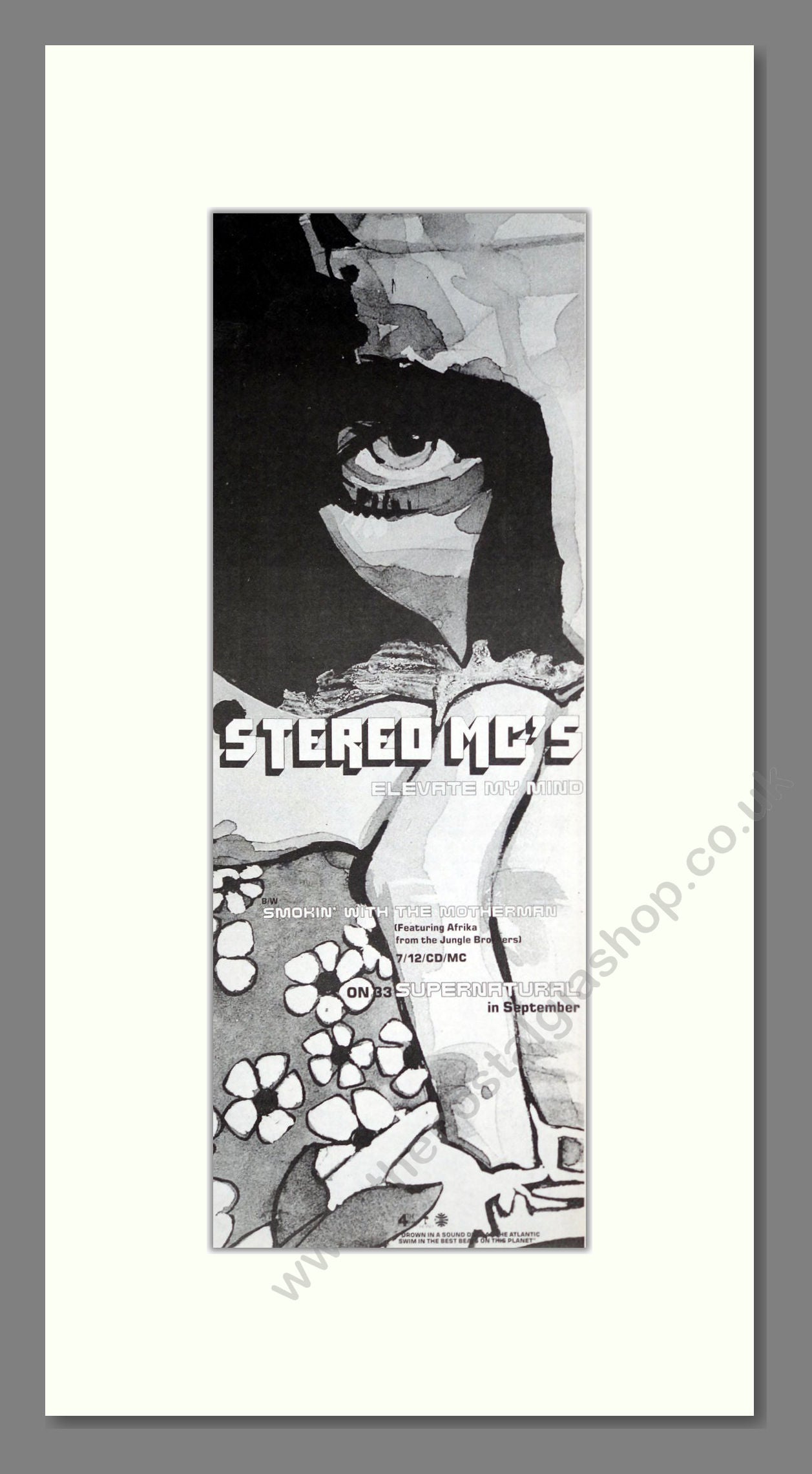 Stereo MCs - Elevate My Mind. Vintage Advert 1990 (ref AD201479)