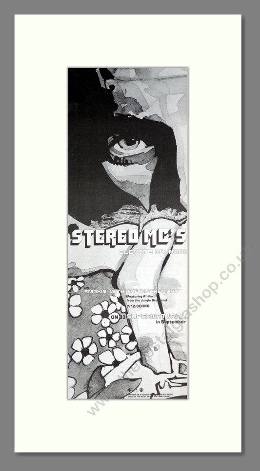 Stereo MCs - Elevate My Mind. Vintage Advert 1990 (ref AD201479)