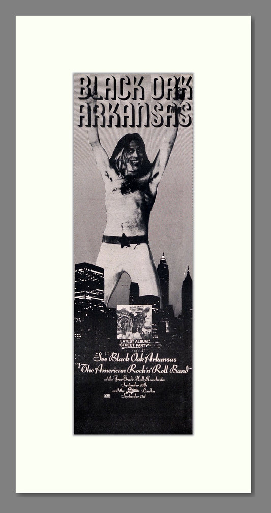 Black Oak Arkansas - Street Party. Vintage Advert 1974 (ref AD201493)