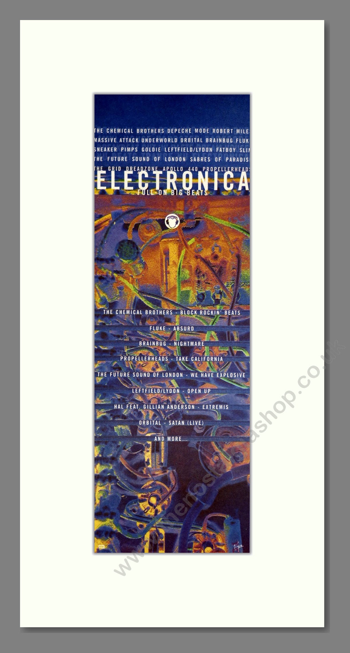 Various Artists - Electronica. Vintage Advert 1997 (ref AD201504)
