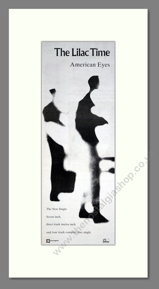 Lilac Time (The) - American Eyes. Vintage Advert 1989 (ref AD201519)