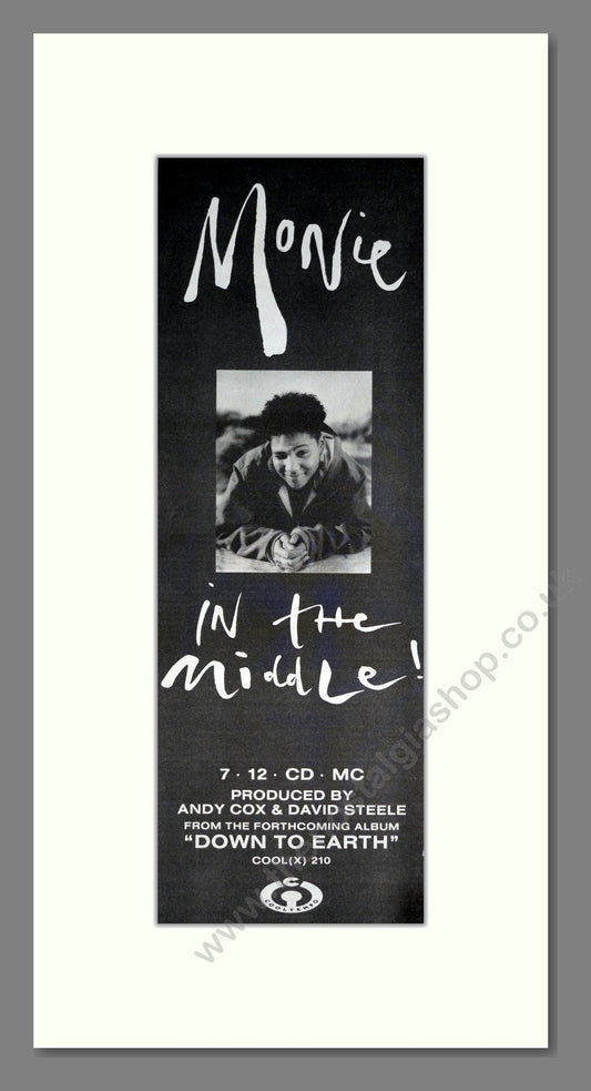 Monie - In The Middle. Vintage Advert 1990 (ref AD201524)