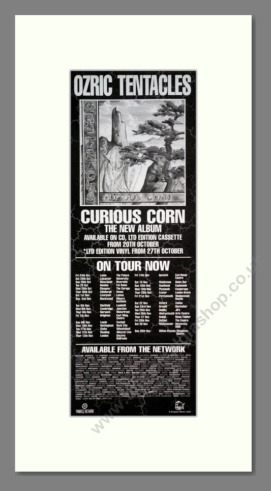 Ozric Tentacles - Curious Corn. Vintage Advert 1997 (ref AD201534)