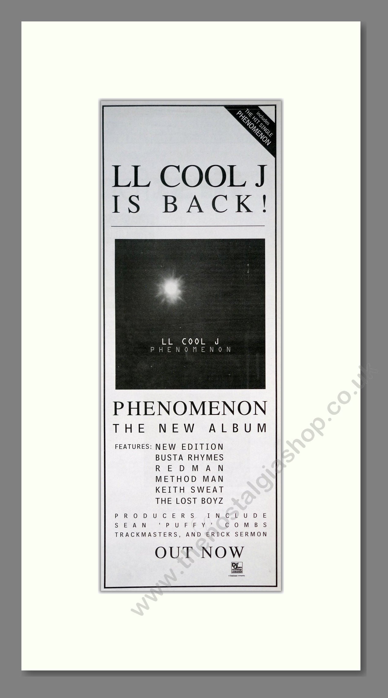 LL Cool J - Phenomenon. Vintage Advert 1997 (ref AD201535)