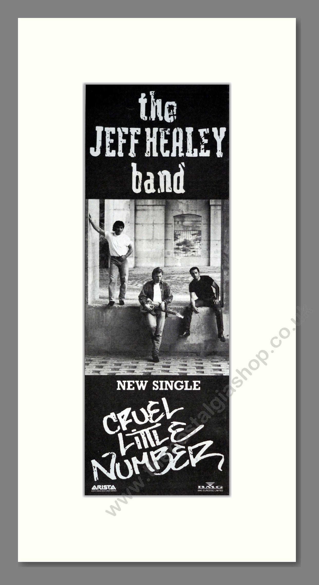 Jeff Healey Band (The) - Cruel Little Number. Vintage Advert 1992 (ref AD201537)