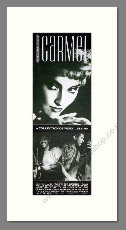 Carmel - Collection Of Work. Vintage Advert 1990 (ref AD201545)