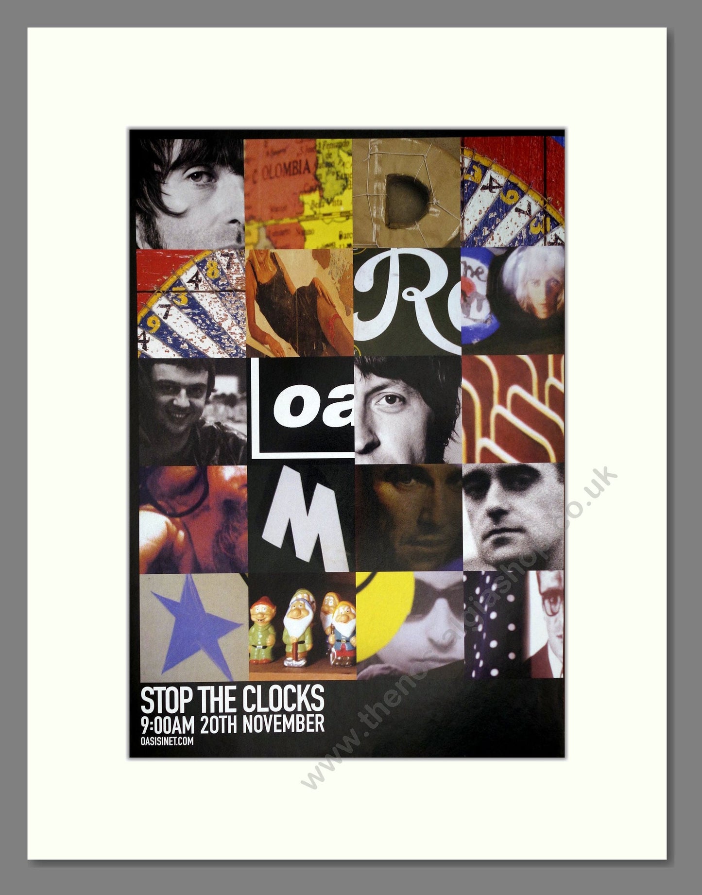 Oasis - Stop The Clocks (Double Advert). Vintage Advert 2006 (ref AD63692)