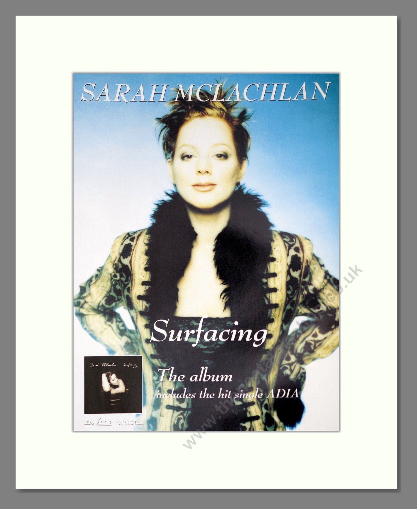 Sarah McClachlan - Surfacing. Vintage Advert 1998 (ref AD63697)