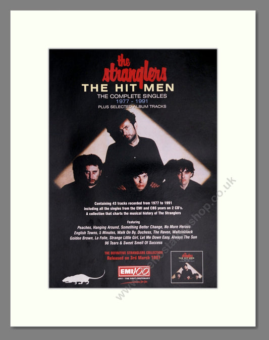 Stranglers (The) - The Hit Men (Singles). Vintage Advert 1997 (ref AD63712)