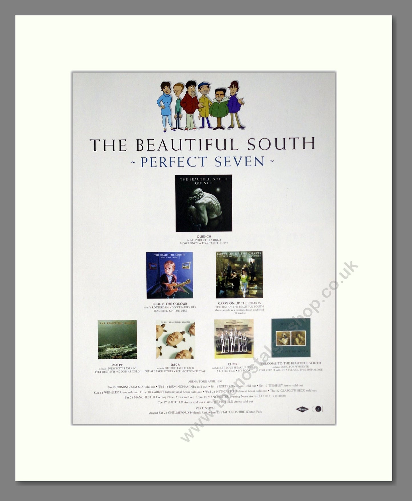 Beautiful South (The) - Perfect Seven. Vintage Advert 1999 (ref AD63719)