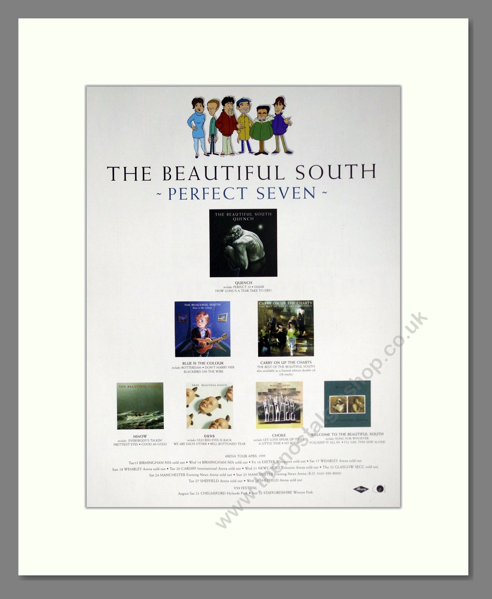 Beautiful South (The) - Perfect Seven. Vintage Advert 1999 (ref AD63719)