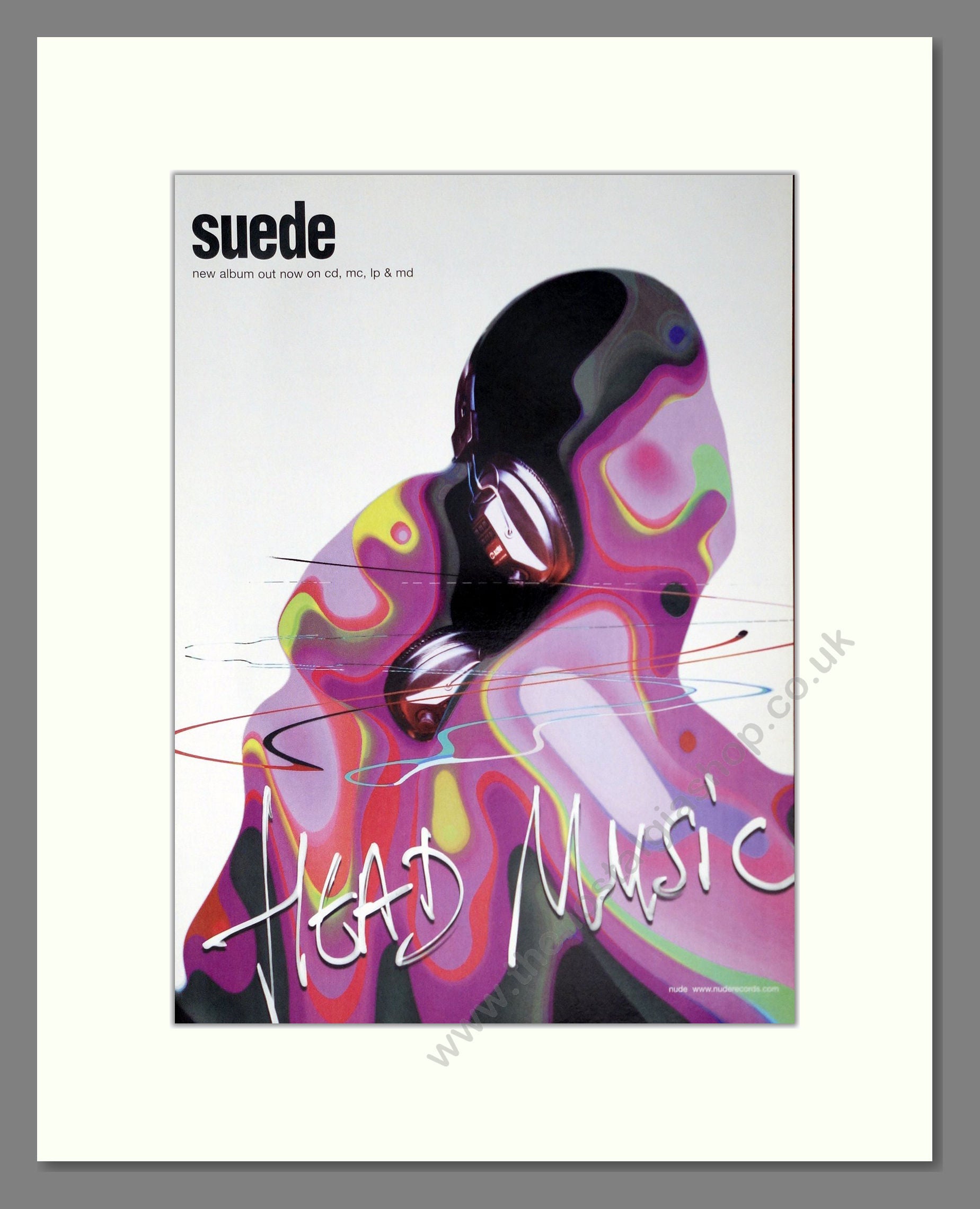 Suede - Head Music. Vintage Advert 1999 (ref AD63722)