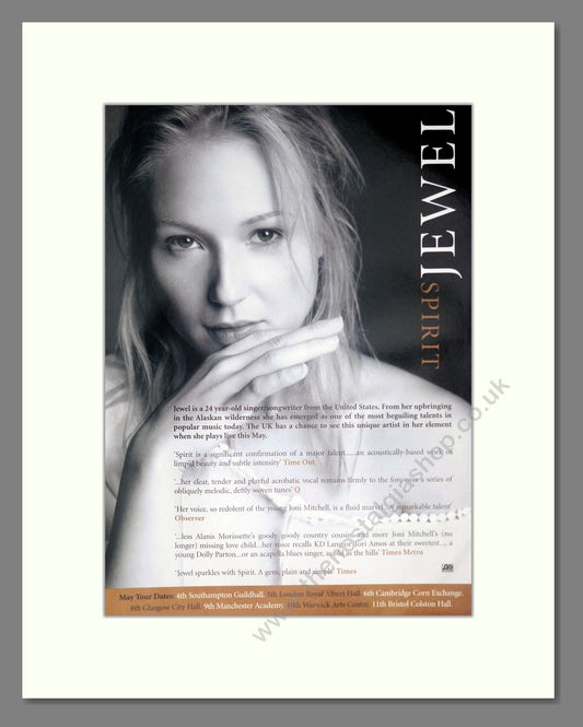 Jewel - Spirit. Vintage Advert 1999 (ref AD63724)