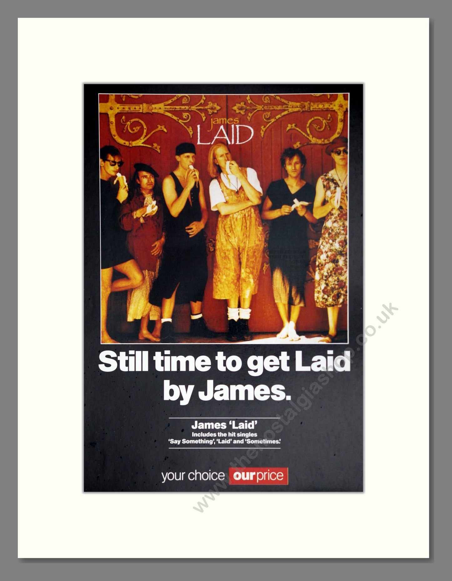 James - Laid. Vintage Advert 1994 (ref AD63728)