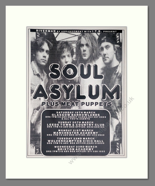Soul Asylum - UK Tour. Vintage Advert 1994 (ref AD63742)
