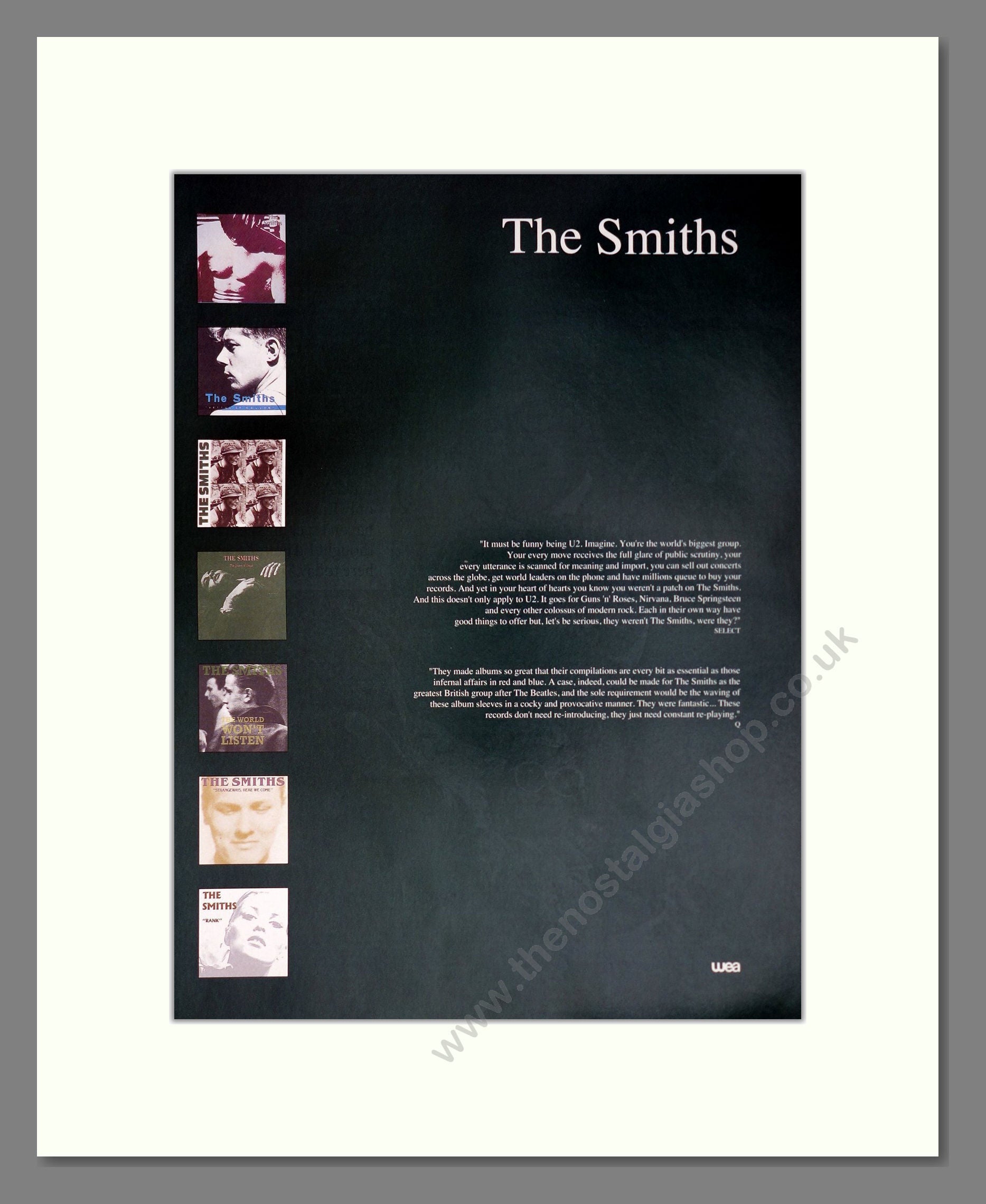 Smiths (The) - Various Albums. Vintage Advert 1994 (ref AD63747)
