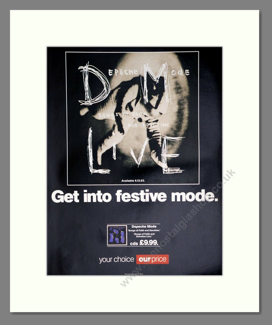Depeche Mode - Live. Vintage Advert 1994 (ref AD63750)