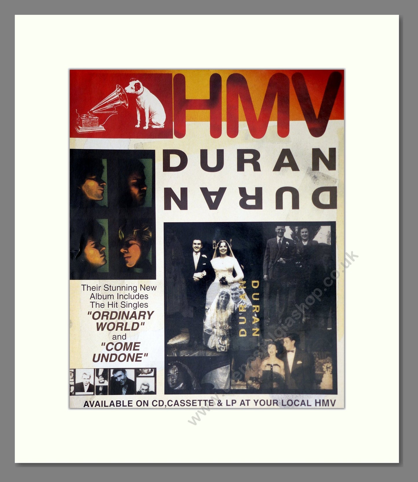 Duran Duran - Self Titled Album. Vintage Advert 1993 (ref AD63759)