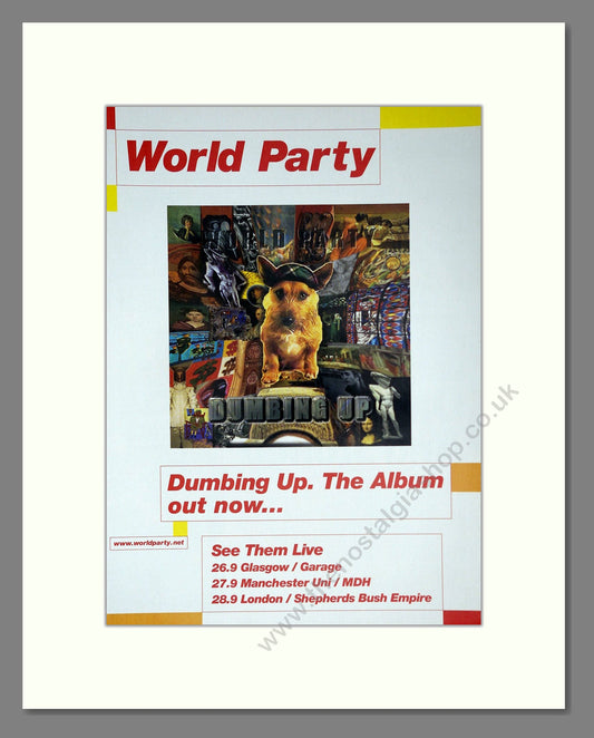 World Party - Dumbing Up. Vintage Advert 2000 (ref AD63763)