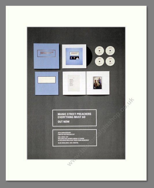 Manic Street Preachers - Everything Must Go. Vintage Advert 2016 (ref AD63765)