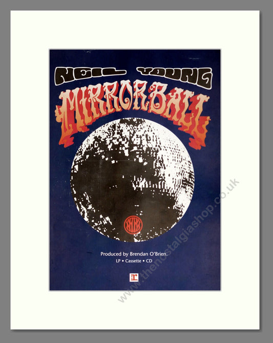 Neil Young - Mirrorball. Vintage Advert 1995 (ref AD63771)