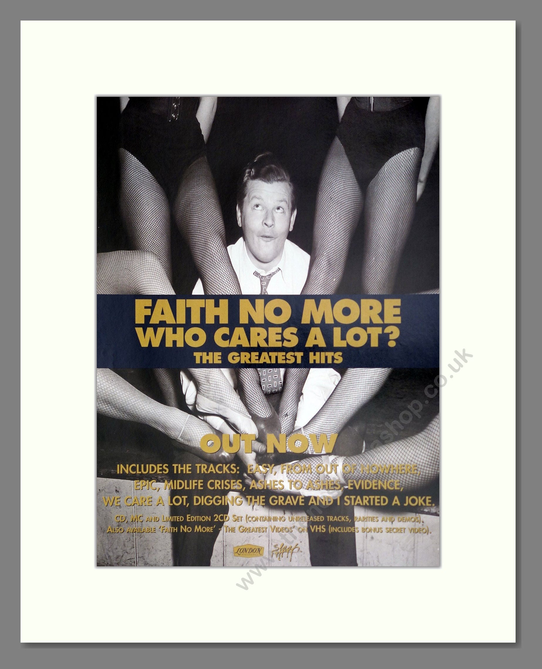 Faith No More - Greatest Hits. Vintage Advert 1998 (ref AD63773)