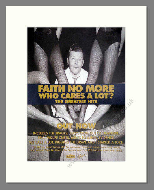Faith No More - Greatest Hits. Vintage Advert 1998 (ref AD63773)