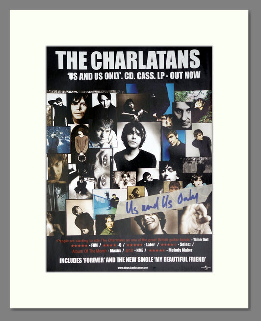 Charlatans (The) - Us And Us Only. Vintage Advert 2000 (ref AD63775)