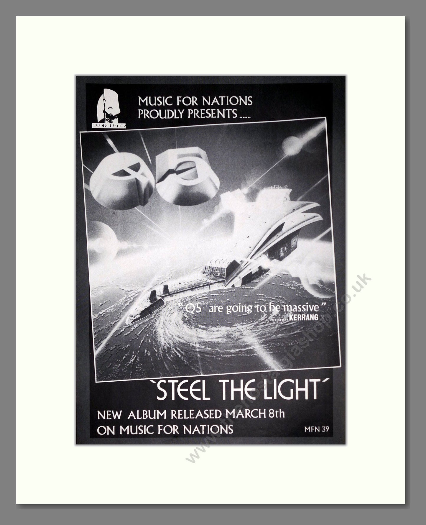 Q5 - Steel The Night. Vintage Advert 1985 (ref AD63788)