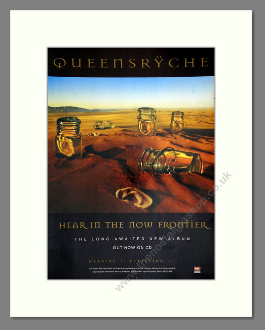 Queensryche - Hear In The Now Frontier. Vintage Advert 1997 (ref AD63795)