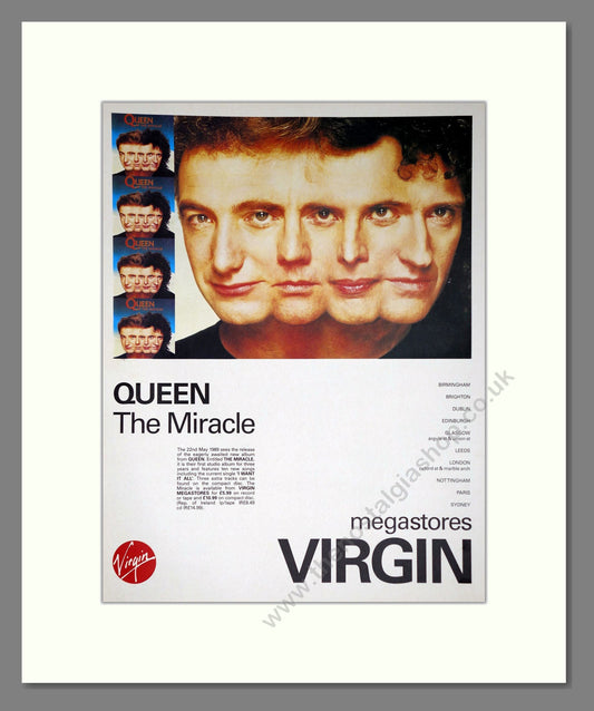 Queen - The Miracle. Vintage Advert 1989 (ref AD63811)