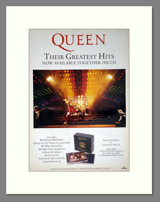 Queen - Greatest Hits Box Set. Vintage Advert 1992 (ref AD63813)