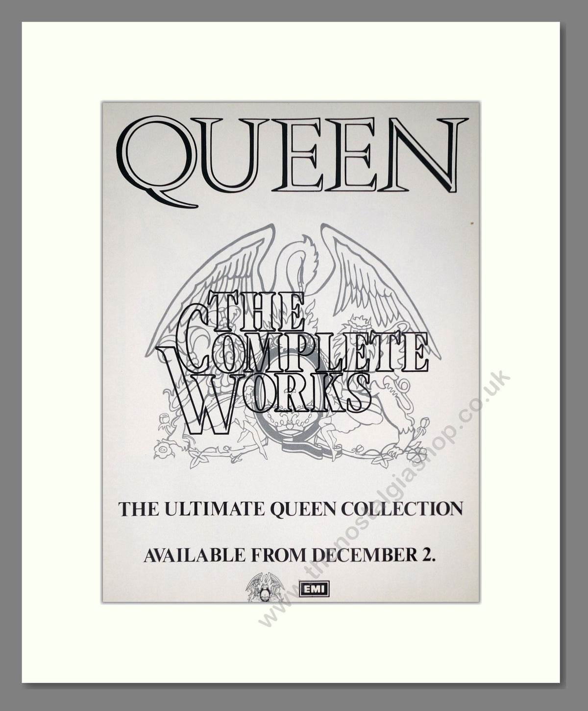 Queen Complete Works Queen - The Complete Works. Vintage Advert 1985 (ref AD63819) – The ...